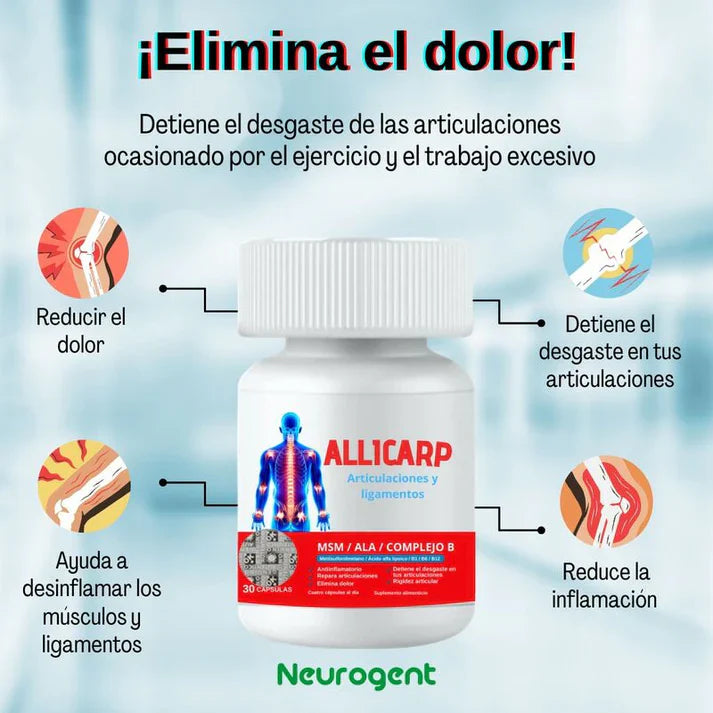 PROMO ALLICARP x3 Apoya a la salud de los nervios + regalo 🎁 gomitas funcionales