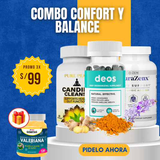 SUPER PROMO Candida cleanse, Neurazenx, Deos + regalo 🎁 1 frasco de gomitas de valeriana