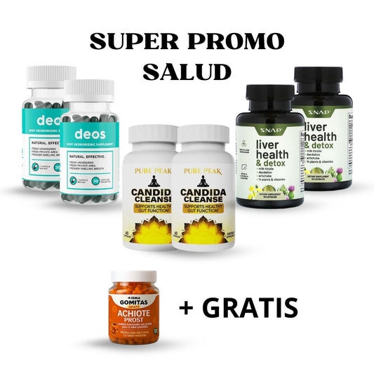 SUPER PROMO x6 CANDIDA + DEOS + LIVER HEALTH