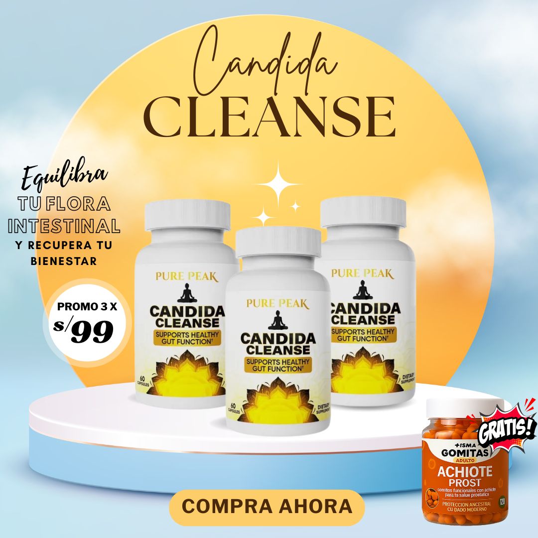 PROMO CÁNDIDA CLEANSE X3 Suplemento natural para una digestión saludable + regalo 🎁 gomitas funcionales