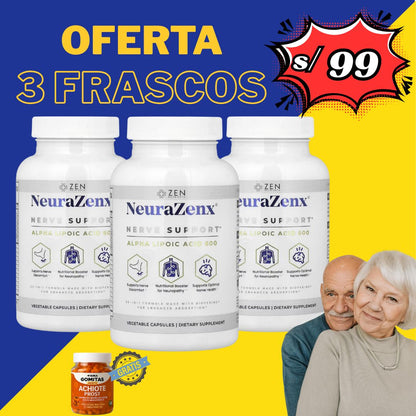PROMO NeuraZenx X3 soporte nervioso + regalo 🎁 gomitas de Achiote