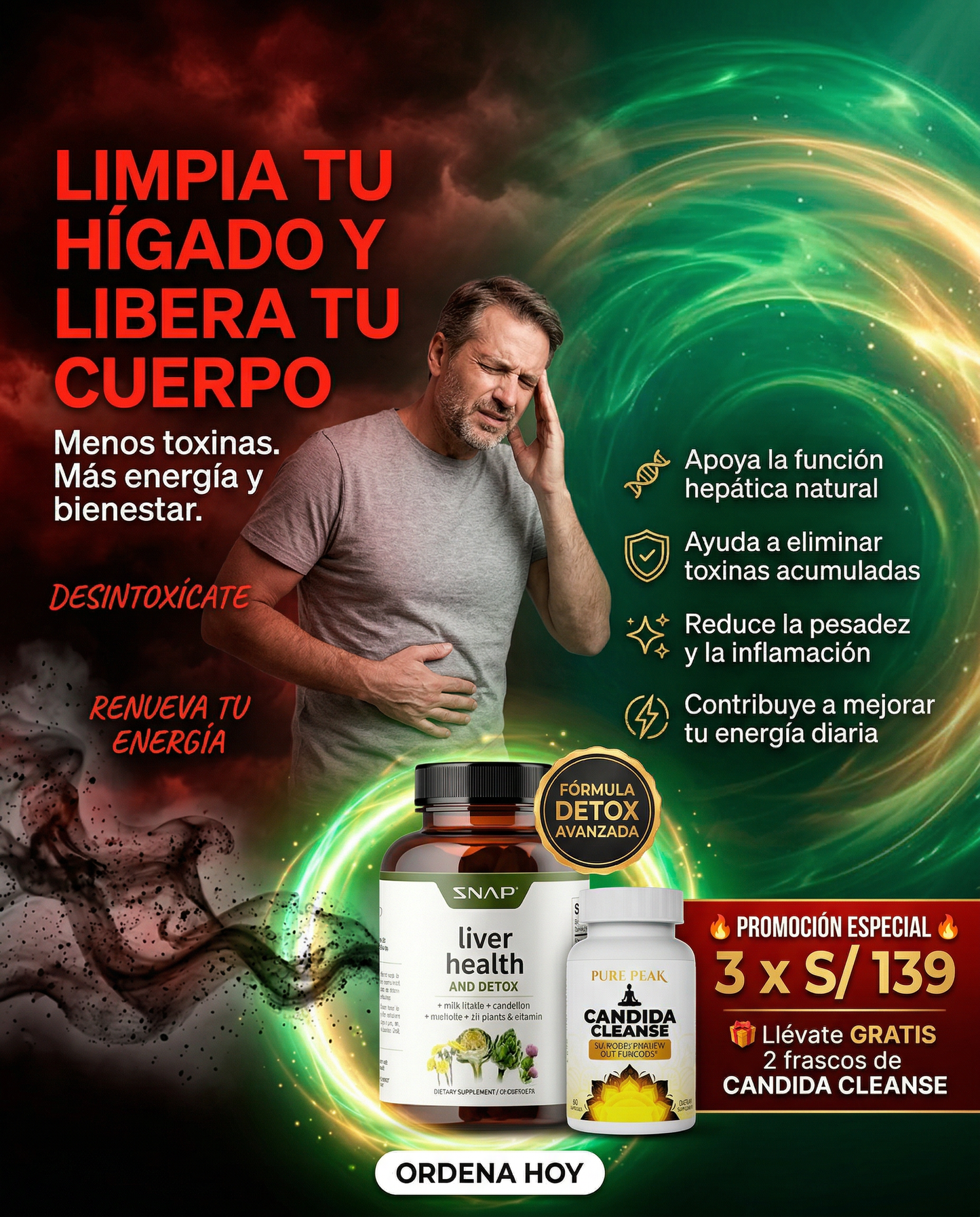 LIVER HEALTH®-DESINTOXICA TU HIGADO + CANDIDA CLEANSE