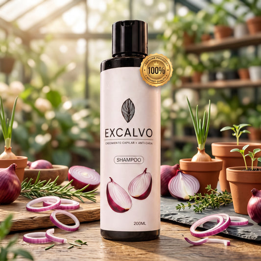 Excalvo - Shampoo de cebolla + Hair Growth